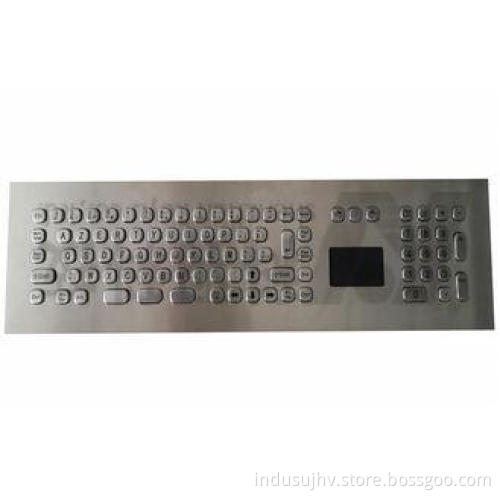 Front Panel Compact Industrial Keyboard With Touchpad , USB